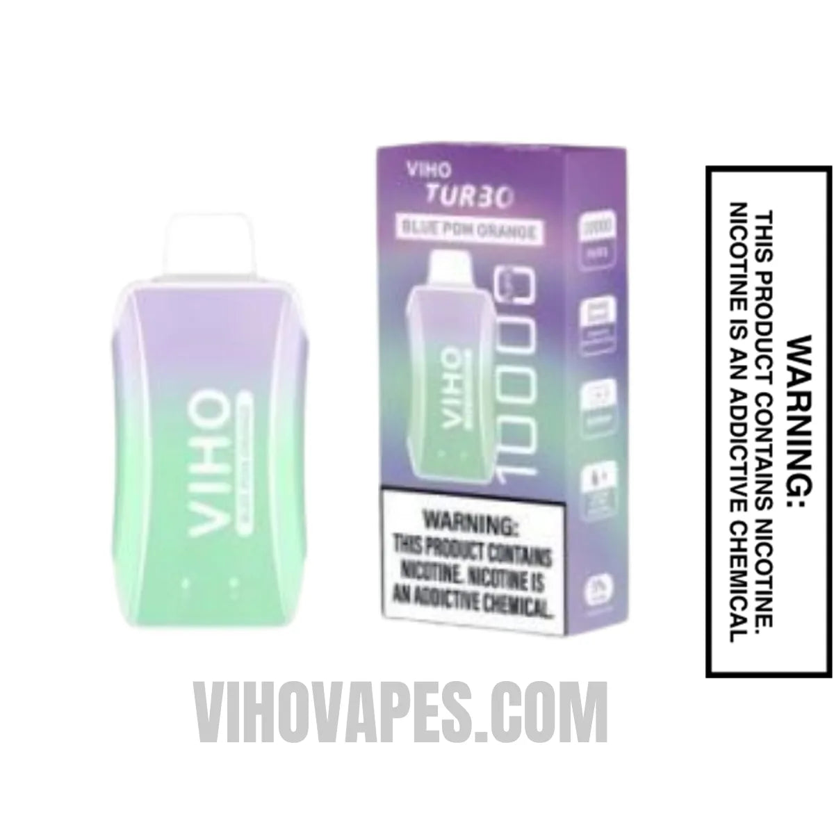Blue Pom Orange Viho Turbo Vape With Package Box