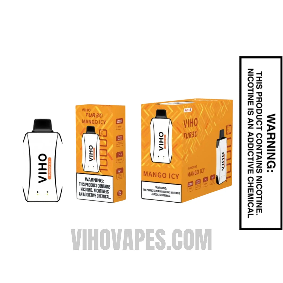 Mango Icy VIHO Turbo Vape 10000 Puffs With Bundle Pack