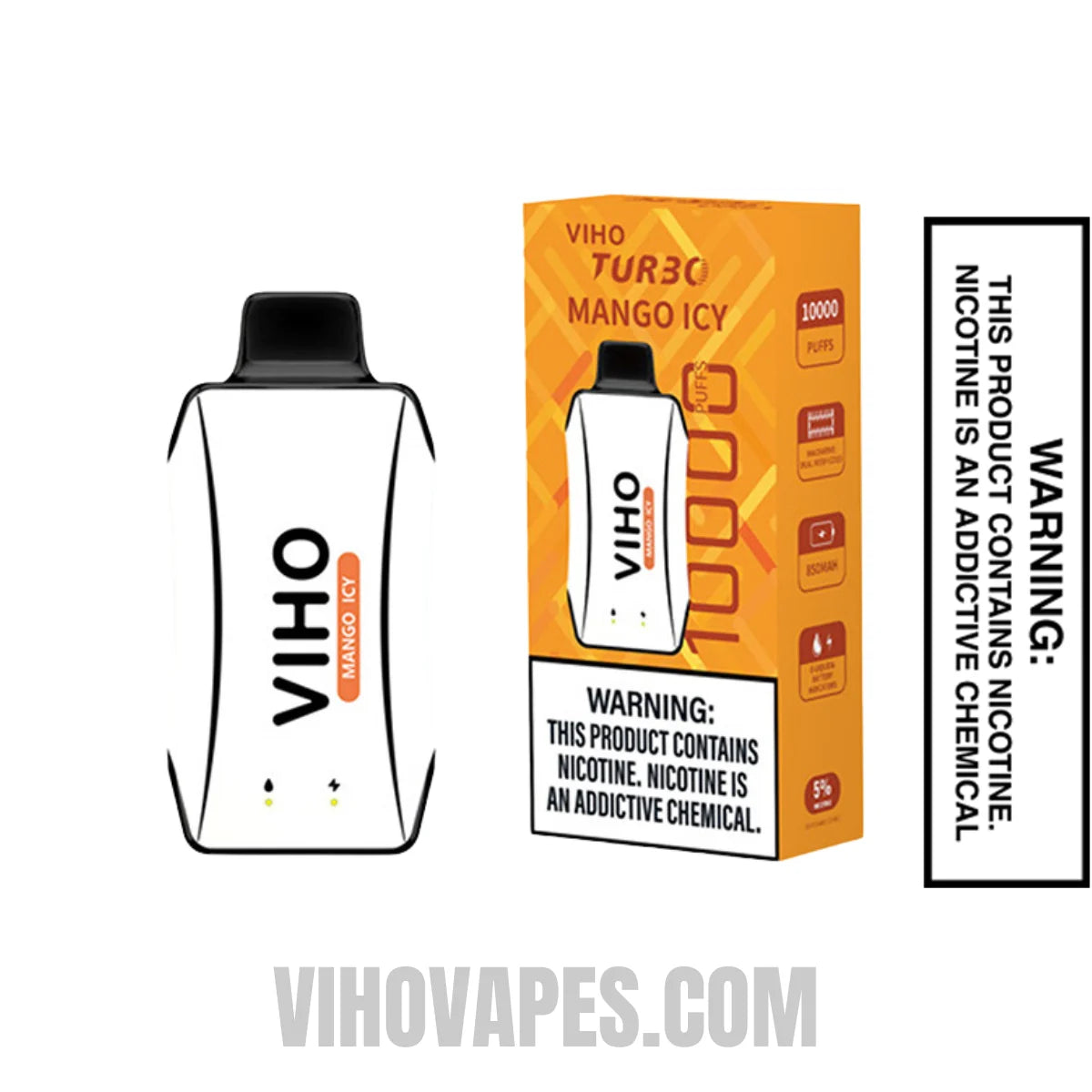 Mango Icy VIHO Turbo Vape 10000 Puffs With Package Box