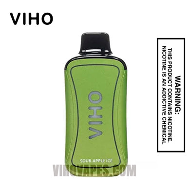 Sour Apple Ice Viho Supercharge Vape 20000 Puffs