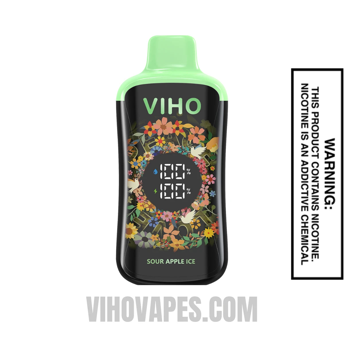 Sour Apple Ice Viho Supercharge Pro Vape 20000 Puffs Sour Apple Ice Viho Supercharge Pro Vape 20000 Puffs