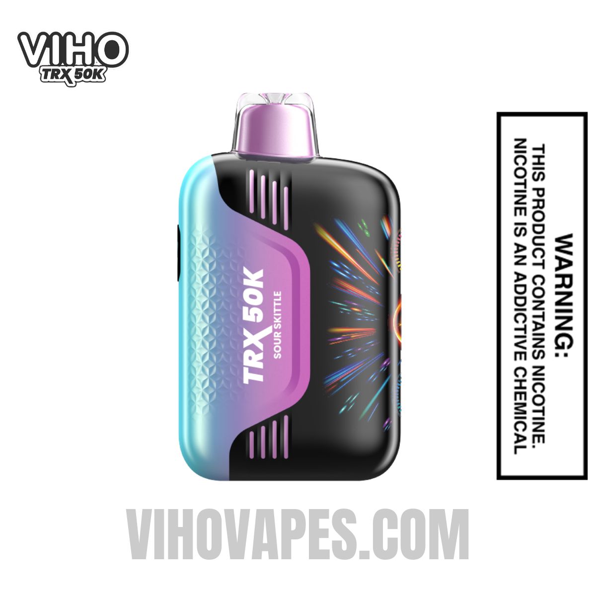 Sour Skittles VIHO TRX 50K Disposable Vape | Viho Vape Sour Skittles VIHO TRX 50K Disposable Vape | Viho Vape