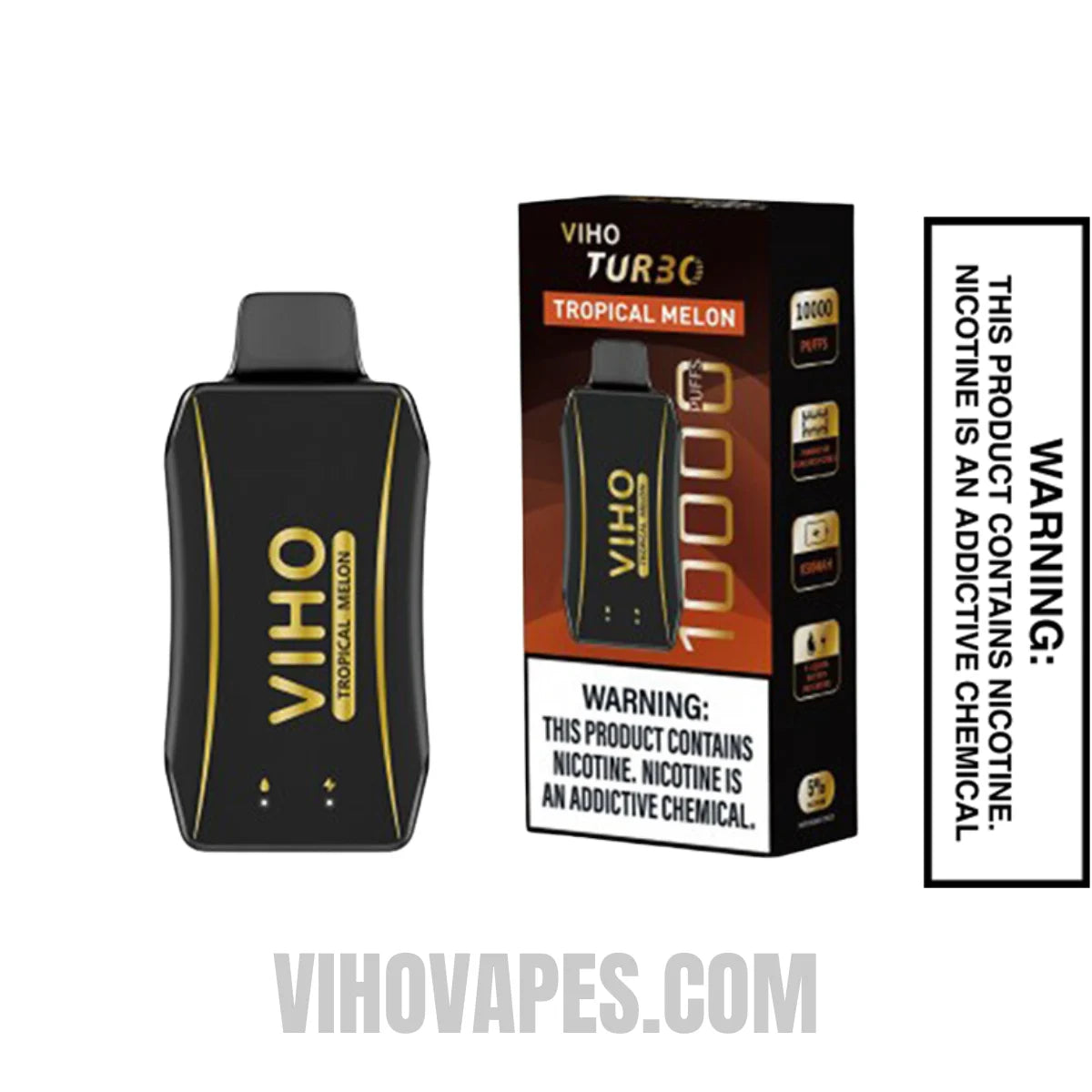 Tropical Melon VIHO Turbo Vape 10000 Puffs With Package Box