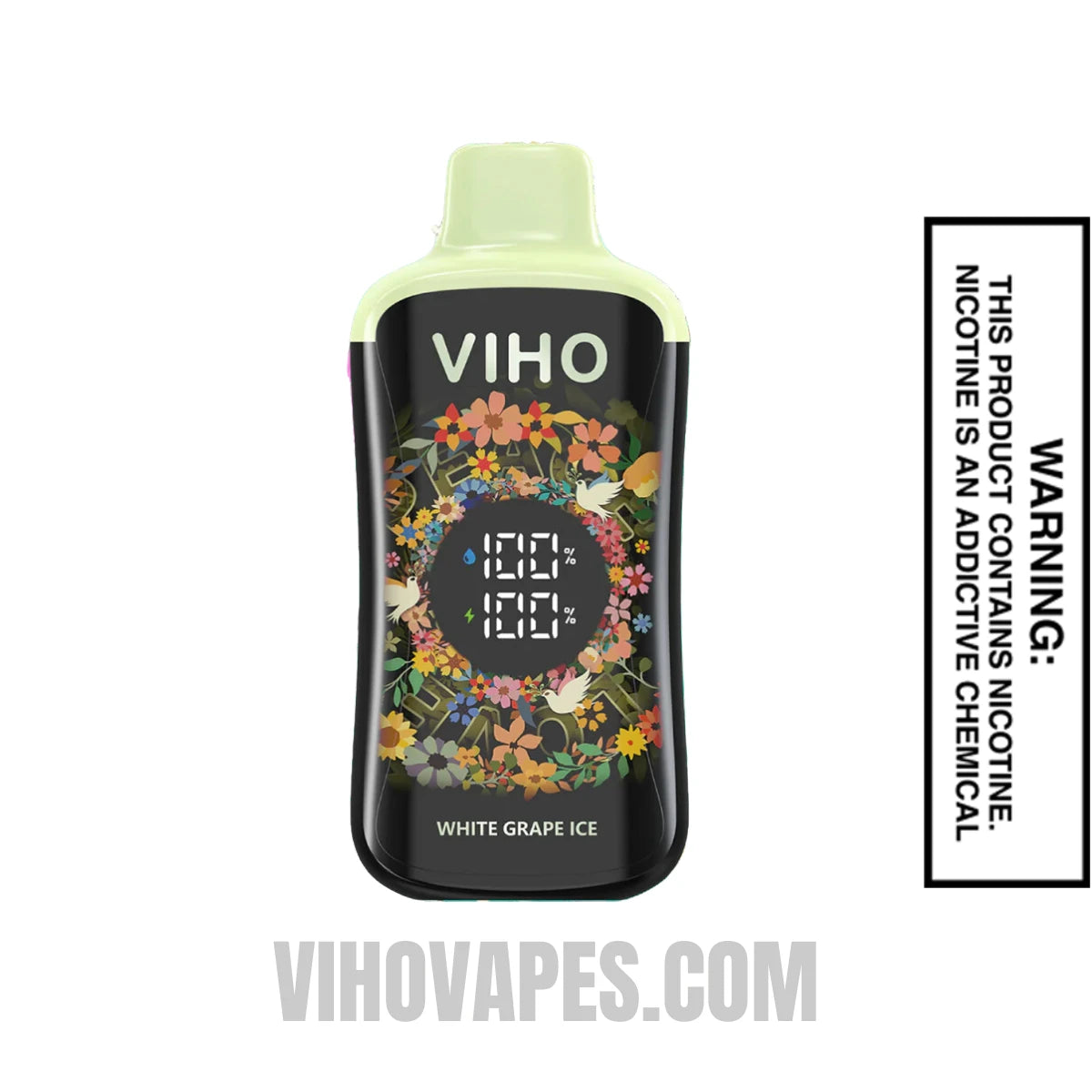 White Grape Ice Viho Supercharge Pro Vape 20000 Puffs