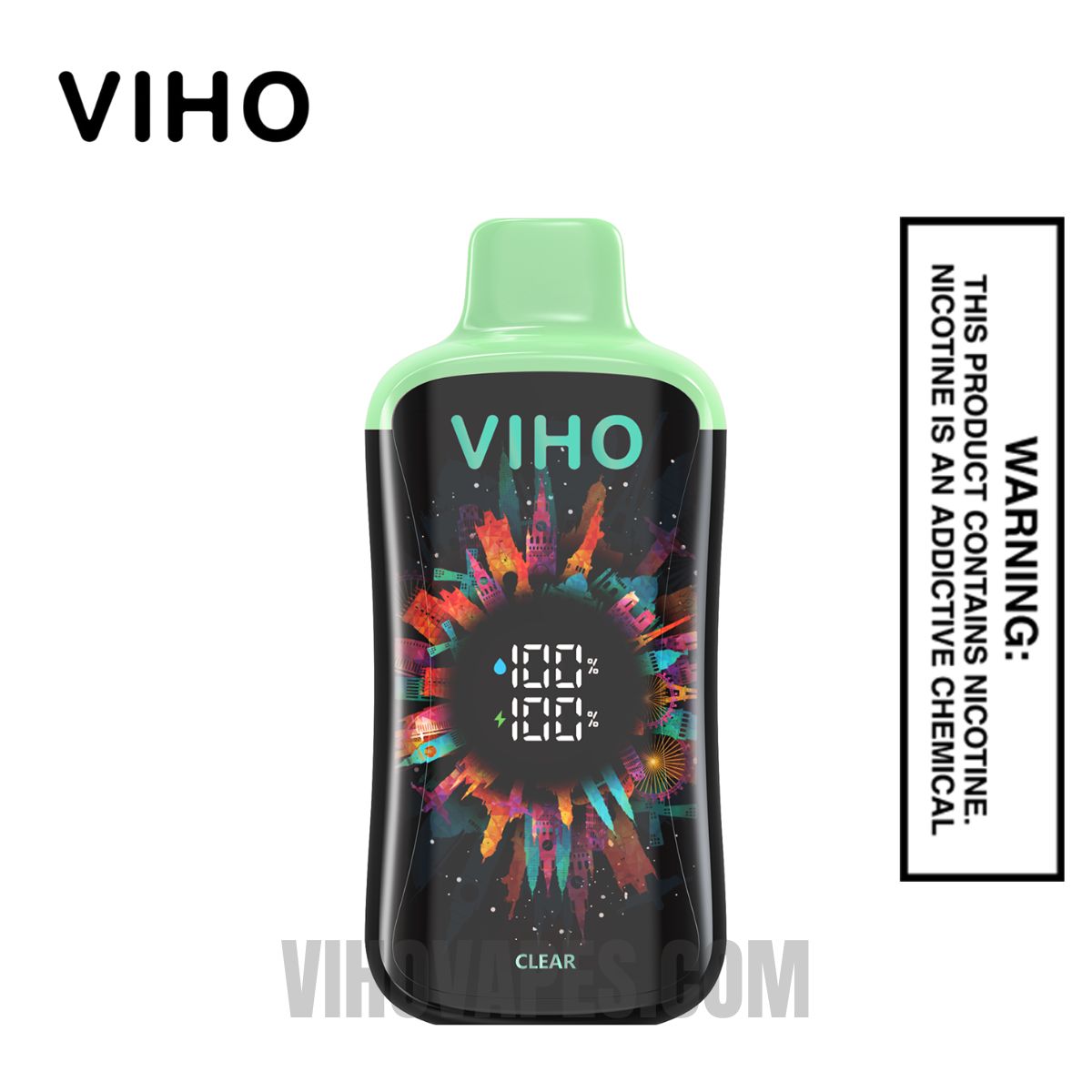 Clear Viho Supercharge Pro Vape 20000 Puffs | Viho Vape Clear Viho Supercharge Pro Vape 20000 Puffs | Viho Vape