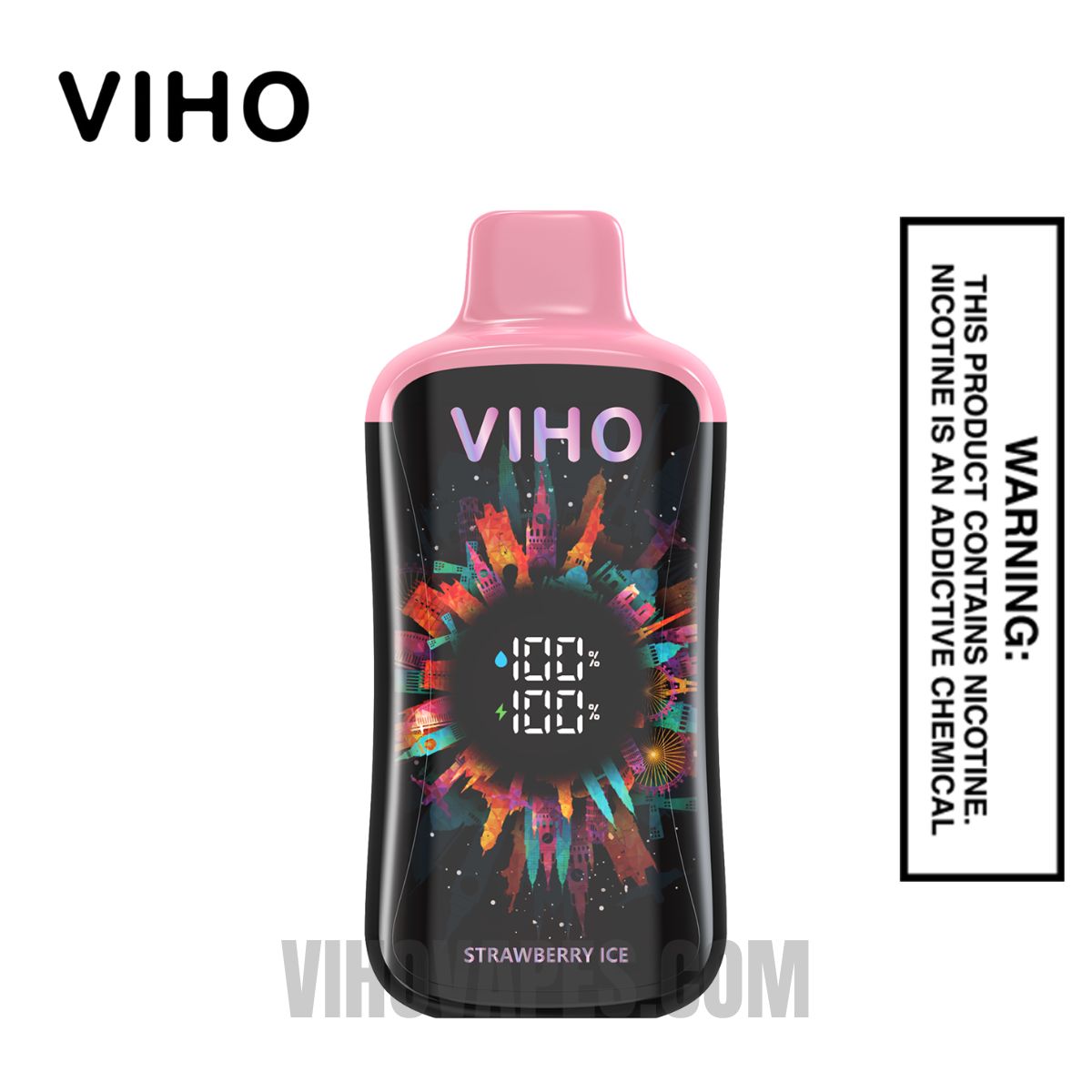 Strawberry Ice Viho Supercharge Pro Vape 20000 Puffs | Viho Vape Strawberry Ice Viho Supercharge Pro Vape 20000 Puffs | Viho Vape