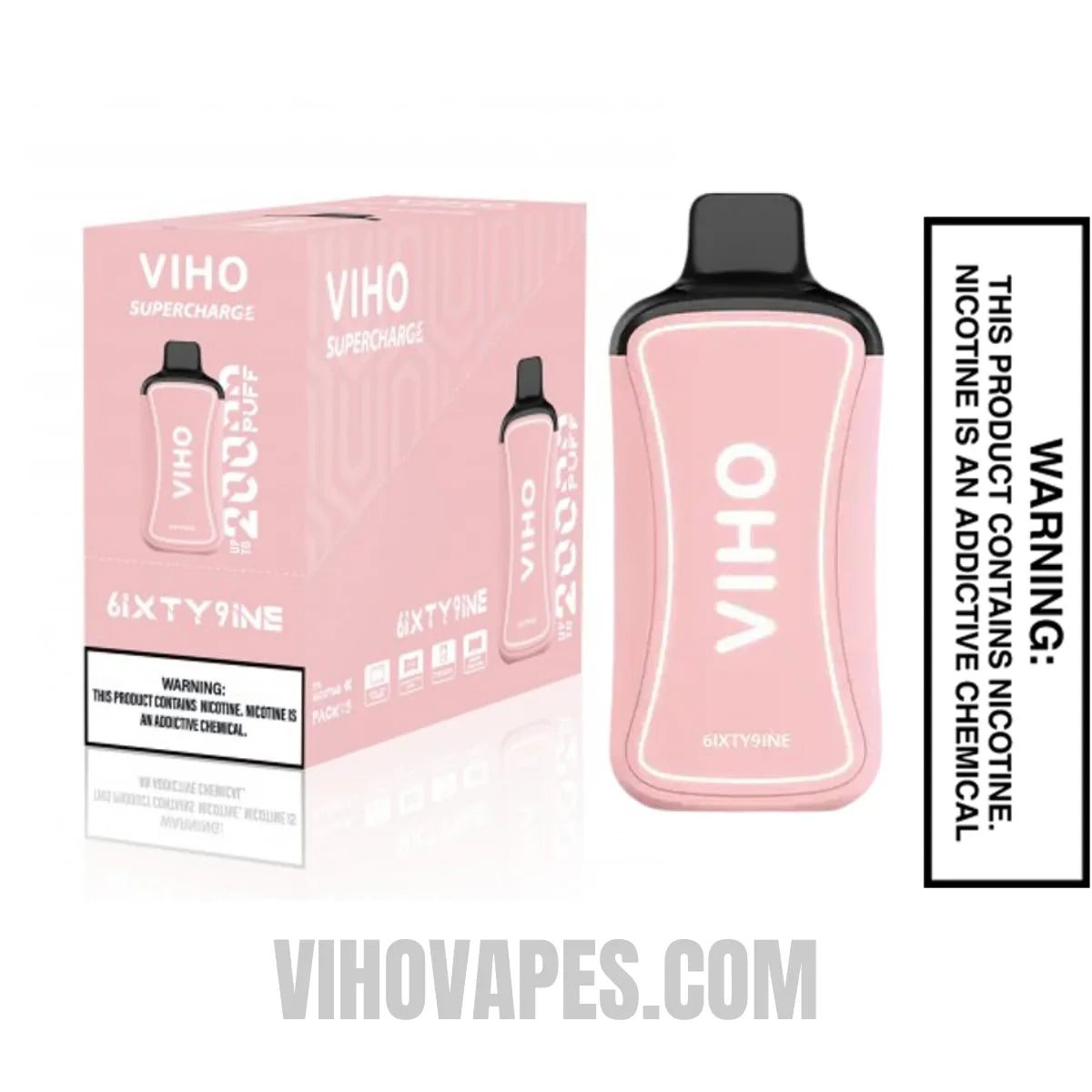 6IXTY9INE VIHO Supercharge 20000 Puffs Vape with Bundle Pack