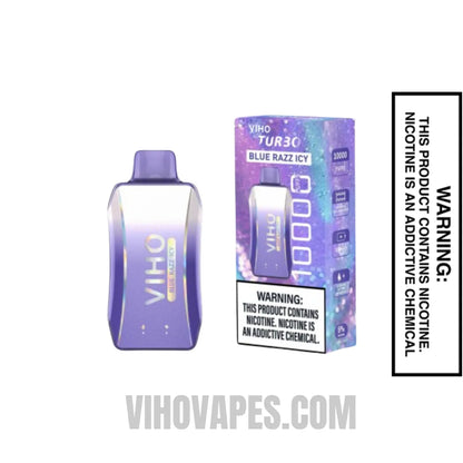 Blue Razz Icy VIHO Turbo Vape 10000 Puffs With Package Box