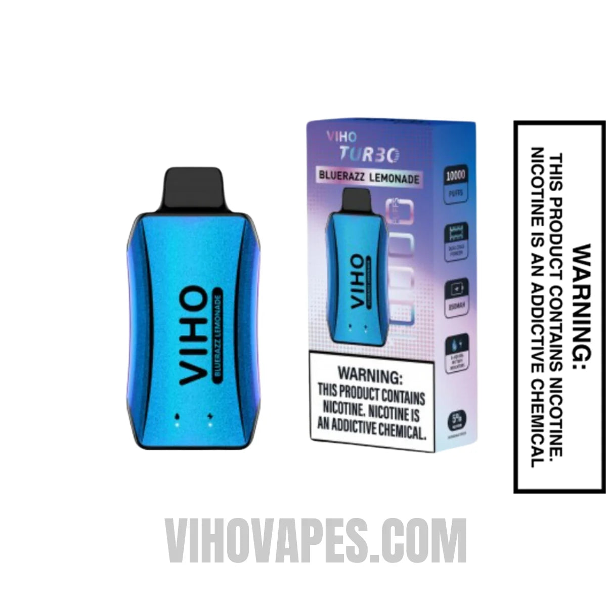 Blue Razz Lemonade VIHO Turbo Vape 10000 Puffs With Package Box