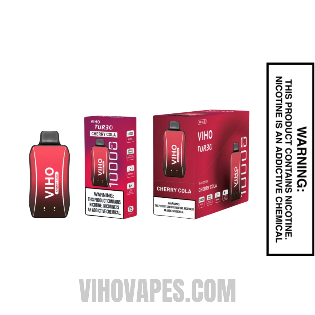 Cherry Cola VIHO Turbo Vape 10000 Puffs With Bundle Pack