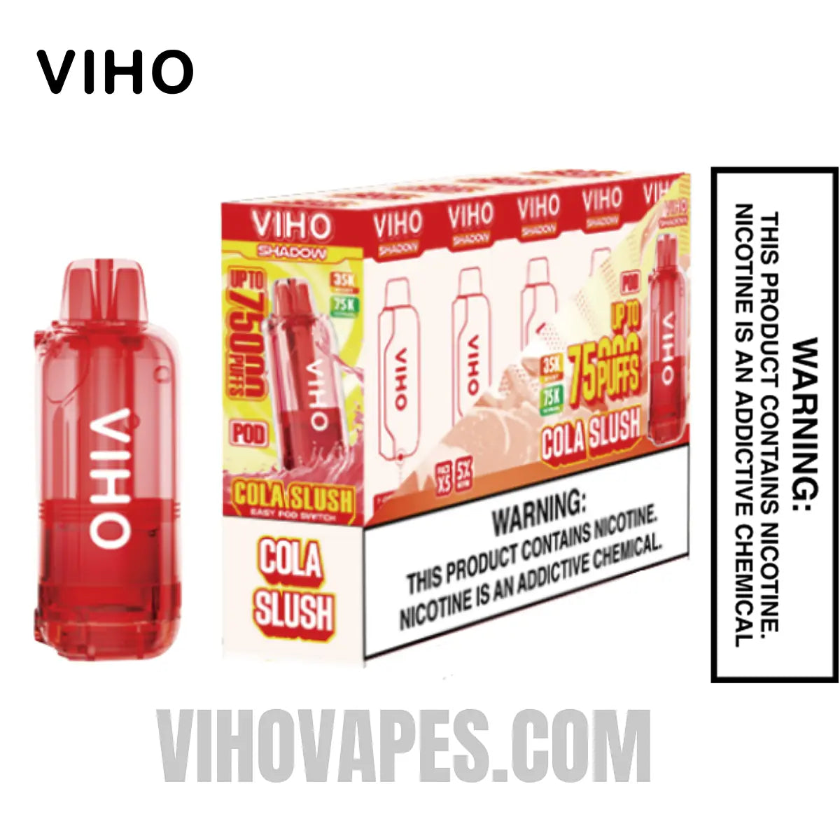 Cola slush VIHO Shadow 75K Vape Pod With Bundle Box