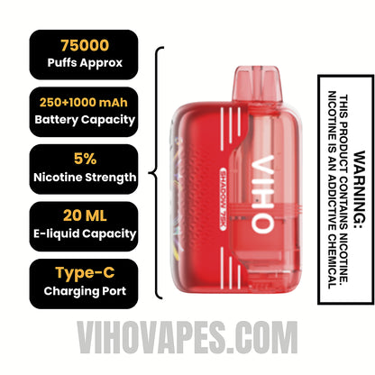 Cola slush VIHO Shadow 75K Vape Kit Specifications