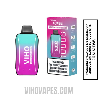 Dragon Fruit Berries VIHO Turbo Vape 10000 Puffs With Package Box