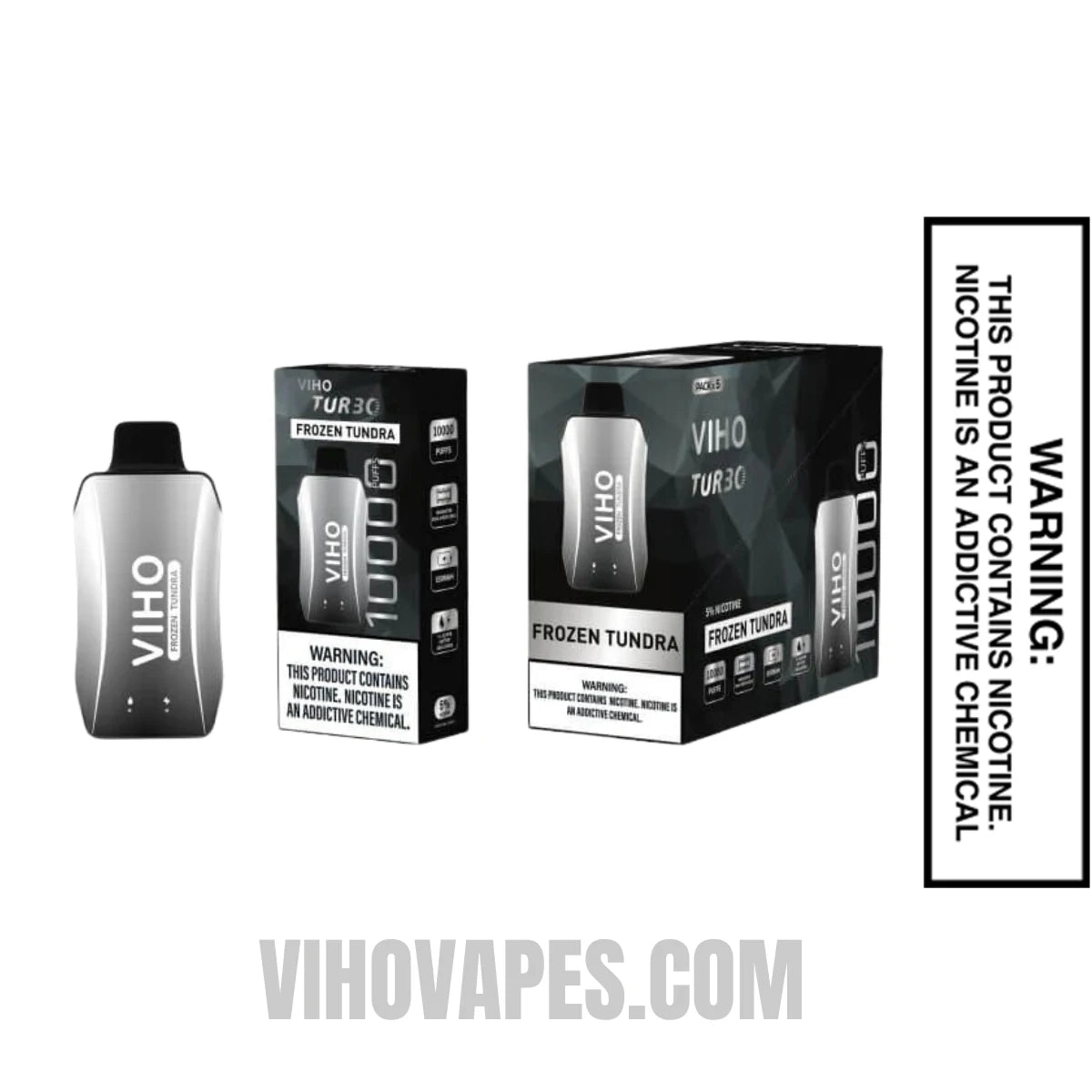 Frozen Tundra VIHO Turbo Vape 10000 Puffs With Bundle Pack