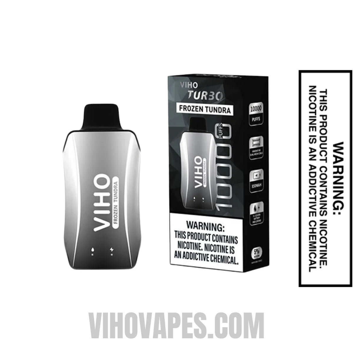 Frozen Tundra VIHO Turbo Vape 10000 Puffs With Package Box