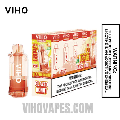 Glazed Donut VIHO Shadow 75K Vape Pod With Bundle Box