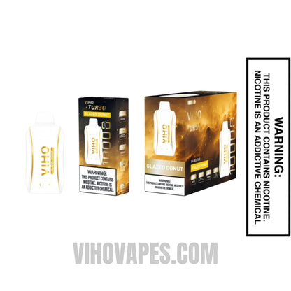 Glazed Donut VIHO Turbo Vape 10000 Puffs With Bundle Pack