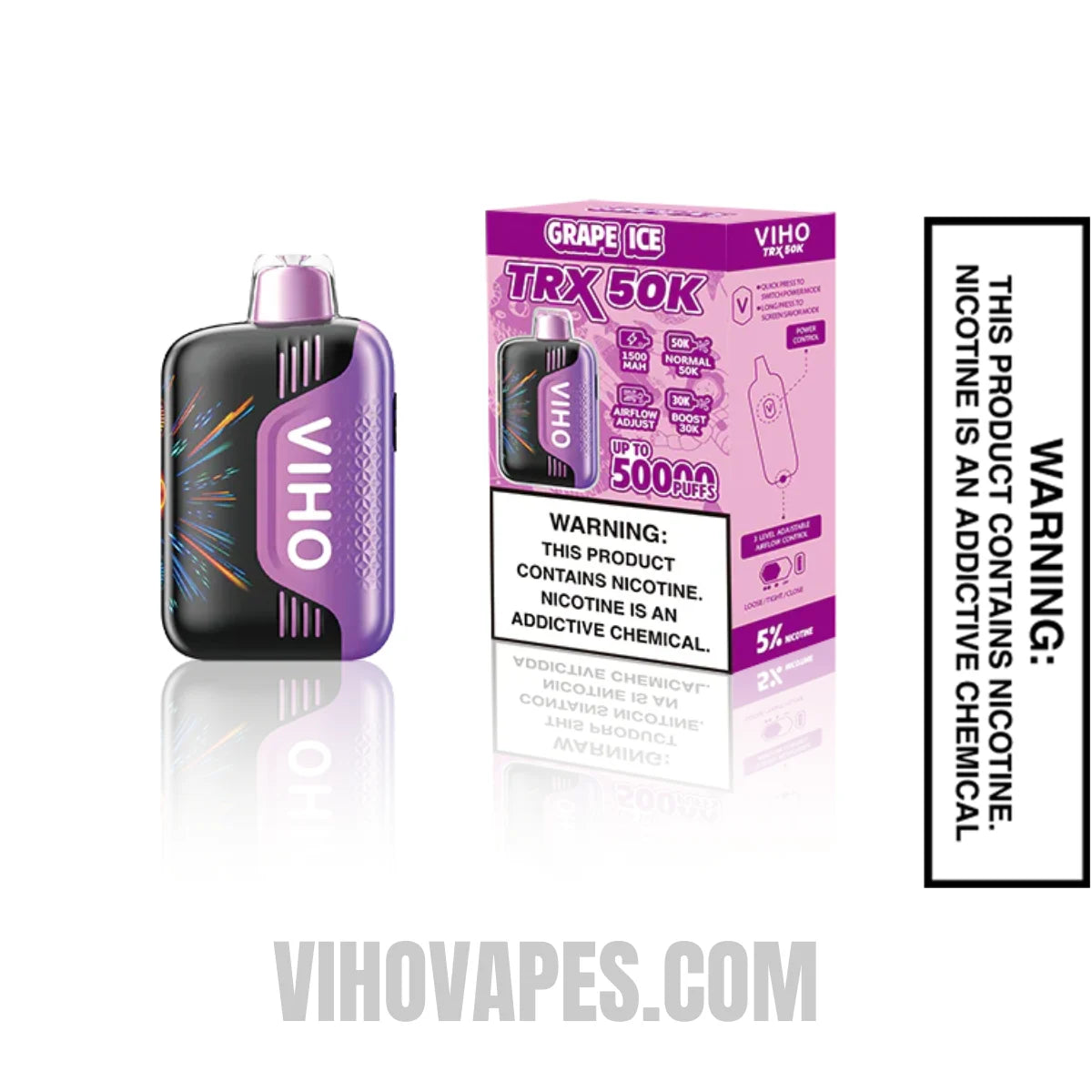 Grape Ice VIHO TRX 50K Disposable Vape | Viho Vape Grape Ice VIHO TRX 50K Disposable Vape | Viho Vape