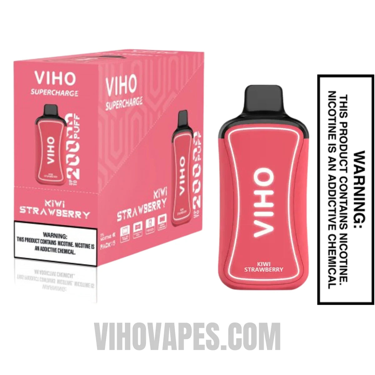Kiwi Strawberry VIHO Supercharge 20000 Puffs Vape with Bundle Pack