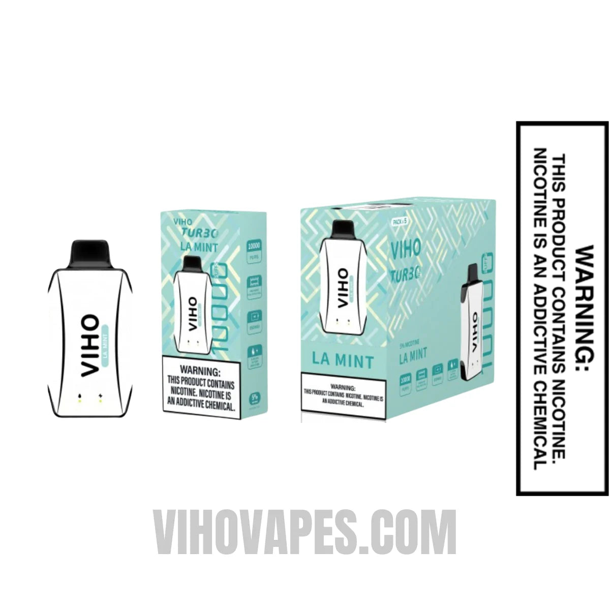 LA Mint VIHO Turbo Vape 10000 Puffs With Bundle Pack