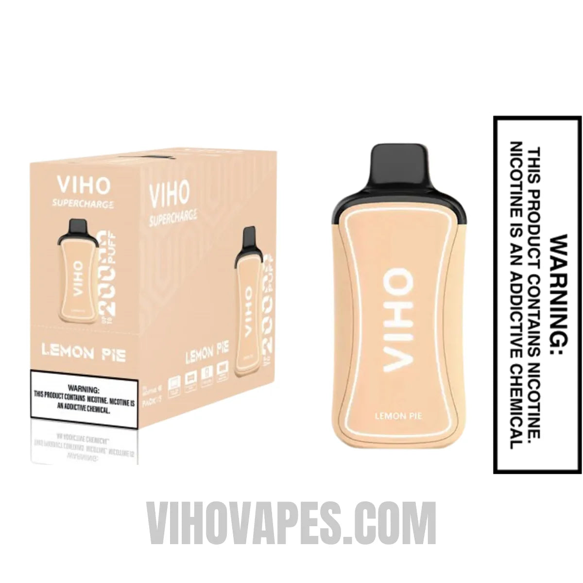 Lemon Pie VIHO Supercharge 20000 Puffs Vape with Bundle Pack