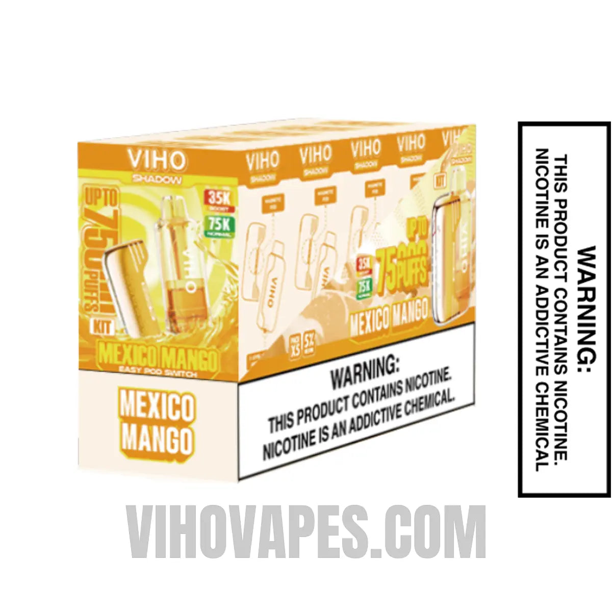 Mexico Mango VIHO Shadow 75K Vape Kit Bundle Box