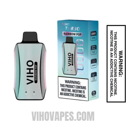 Rainbow POP VIHO Turbo Vape 10000 Puffs With Package Box