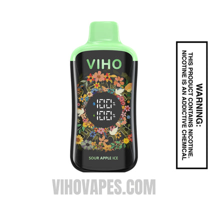 Sour Apple Ice Viho Supercharge Pro Vape 20000 Puffs
