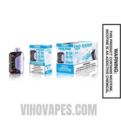 viho vape blue power Sour Blue Dust VIHO TRX 50K Disposable Vape
