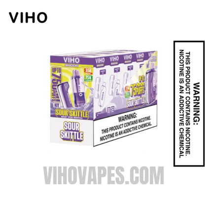 Sour Skittle VIHO Shadow 75K Vape Kit Bundle Box