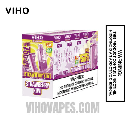 Strawberry Kiwi VIHO Shadow 75K Vape Kit Bundle Box