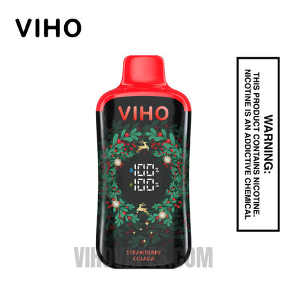 Strawberry Colada VIHO Supercharge PRO Christmas Disposable Vape