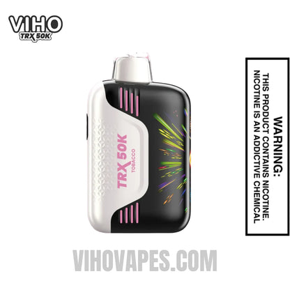 viho smooth tobacco TRX 50K Disposable Vape 50000 Puffs, Long-Lasting Flavor Smooth Tobacco VIHO Supercharge Pro