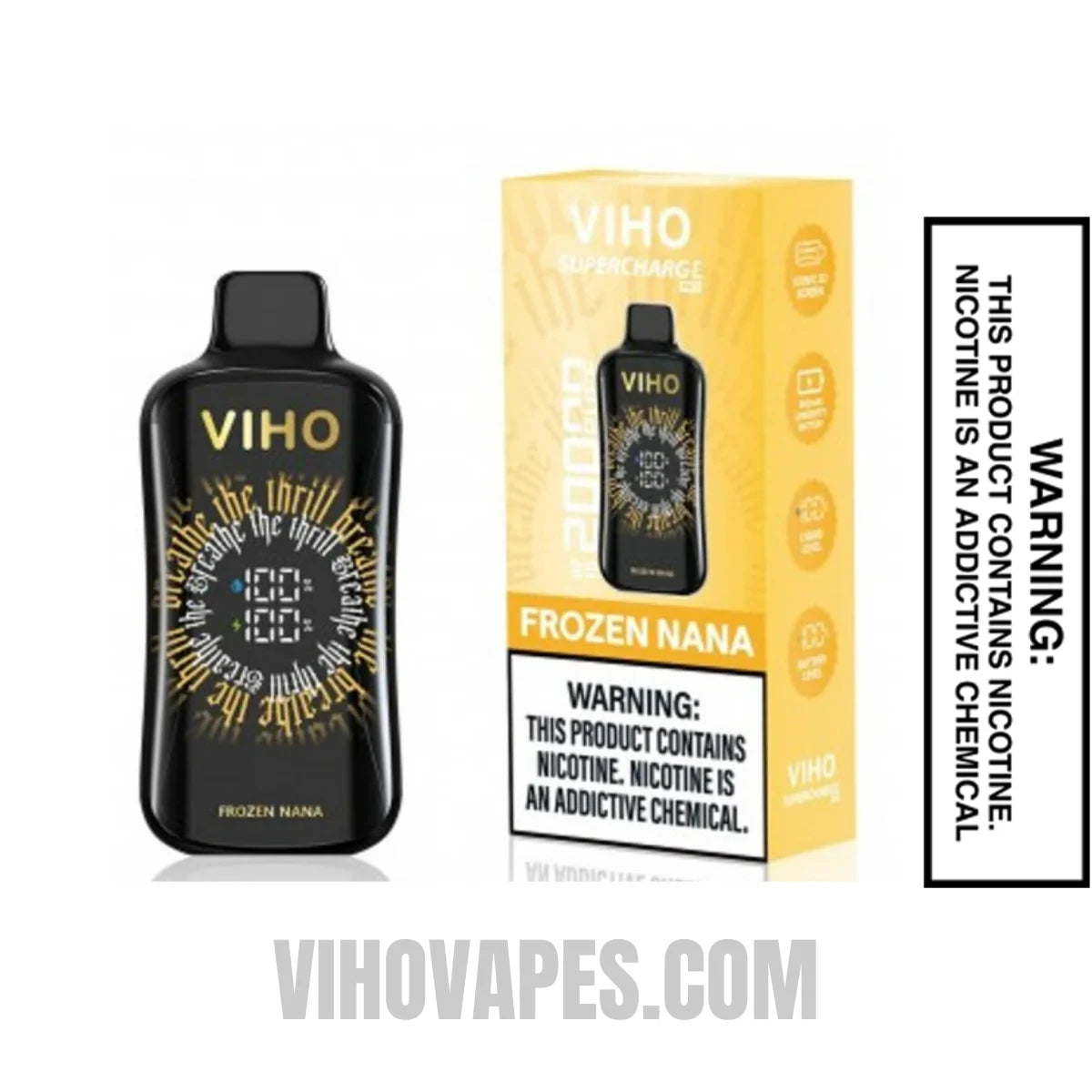 Viho Frozen Nana Supercharge Pro Vape 20000 Puffs With Package Box