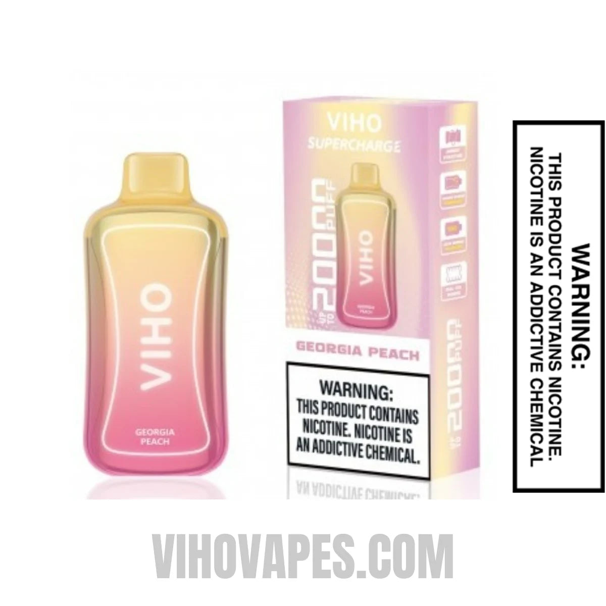 Viho Georgia peach Supercharge Vape 20000 Puffs With Package Box
