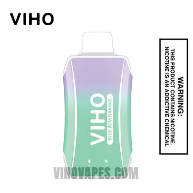 orange and blue vape Pom Viho Turbo 10000 Select Colour:Silver JUUL USB Charging Dock Mouth-to-Lung