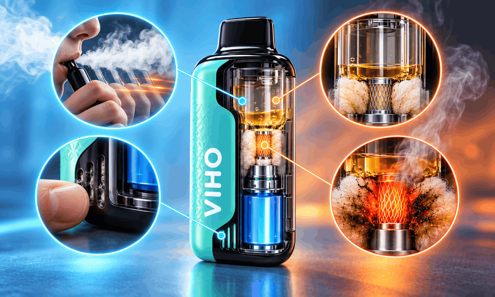 Common Causes of a Burnt Hit on Your Viho Vape